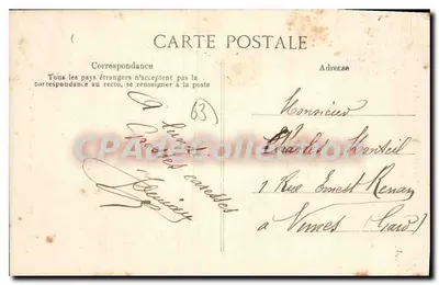 Riom — Monumento de la Marseillaise — L'Auvergne pittoresca — Reverso