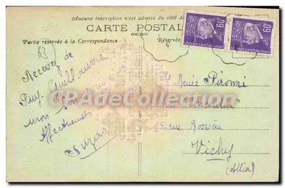 Puy-Guillaume — widok na rzekę Dore — wydawnictwo Monmessen Payal — Rewers