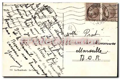 La Bourboule - Kasyno — wydawca C.A.A. nr 125 — Rewers