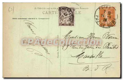 Thiers (P.-de-D.) - Het Kasteel van Piroux - Huis uit de 15e eeuw — Uitgave Guillet, Thiers, n°49 — Achterkant