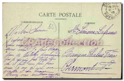 Castelo de Saint-Cirgues — Arredores de Issoire — Chauvet-Marion, editor — Verso