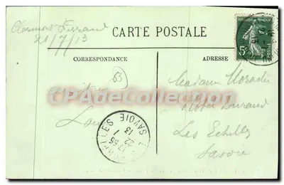 Clermont-Ferrand — A Praça de Jaude — Vista geral — LL. — n° 129 — Verso