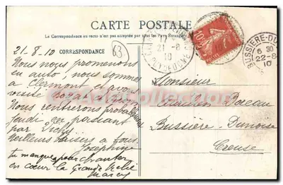 Clermont-Ferrand - Estátua de Vercingétorix e Praça de Jaude — Bougé, 24 rua de l'Écu — Verso