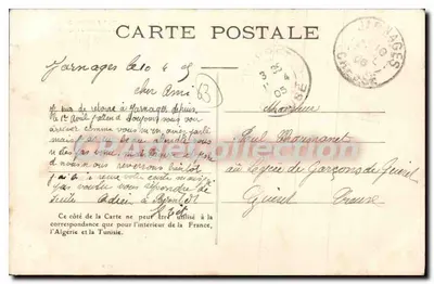 Clermont-Ferrand — Fonte Jacques d'Amboise — Impressora Leval — Verso