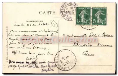 Châteauneuf-les-Bains (P.-de-D.) — Widok z Nowego Hotelu Termalnego — A. Micheli, fot. d'Auvergne — Rewers