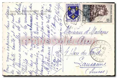 Auvergne - Courpière (P.-de-Dr.) - Seminarium Świętego Piotra i ogólny widok — Rewers