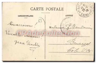 Royat - A Gruta das Lavadeiras — editor Bougé, rua de l'Écu, Clermont-Ferrand, n°150 — Verso