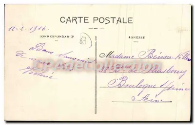 Saint-Germain-Lembron — Most nad Courbron — wydawca nieznany, n° 2496 — Rewers