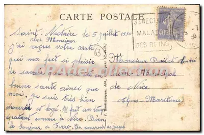 Saint-Nectaire — Kasyno — La Vallée i Saint-Nectaire-le-Haut — Rewers
