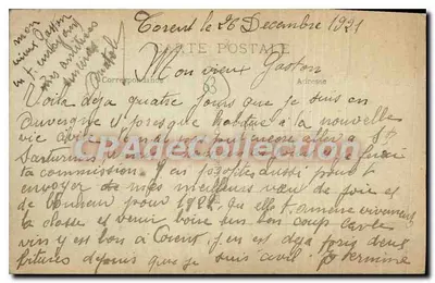 Young Auvergnate — Types and Costumes of Auvergne — M. C., n°48 — Back