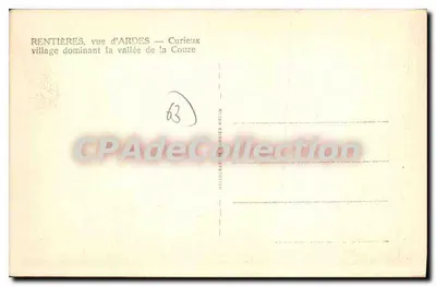 Rentières, vista di Ardes — Curioso villaggio che domina la valle della Couze — Verso