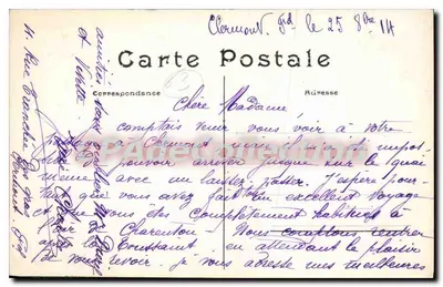 Ruinas del Castillo de Jacques Cœur — en Naves (Puy-de-Dôme) — L'Hirondelle, París, n° 540 — Reverso