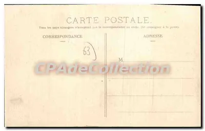 Virage de la Vierge à Bourg-Lastic — Circuit d'Auvergne, Coupe Gordon Bennett 1905 — L'Hirondelle, Paris — Verso