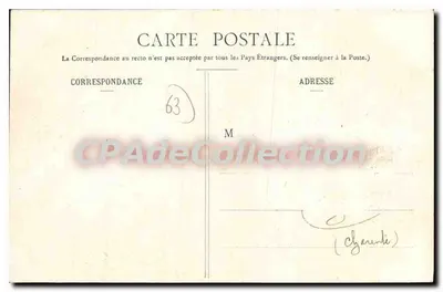 Auvergne - Zamek Joserand — Lith. Bouge-Béat, 21, Rue de l'Écu, Clermont-Ferrand, n°427 — Rewers