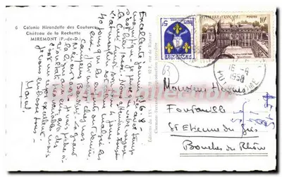 Zamek La Rochette — Miremont (P.-de-D.) — Wydawnictwo DYS — Rewers