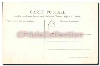 Clermont-Ferrand — Estátua equestre de Vercingétorix — Ed. Genes (Abbé) — Verso
