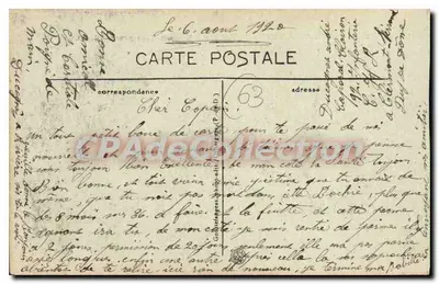 Clermont-Ferrand — Teatr i Pomnik Vercingétorixa — G. d'O. — Rewers