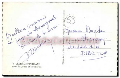 Plac Jaude — Pomnik Vercingétorixa — Wydawnictwo O.P. Paryż — Rewers
