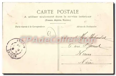 Clermont-Ferrand — Plac Jaude — Lib. Bougé-Béal, 24 Rue de l'Écu — Rewers