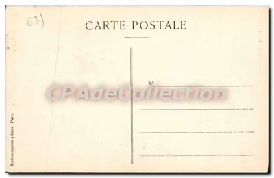 Riom - Rue de l'Horloge - Janelas do século XVII — L'Auvergne Pittoresque, editor Barthélemy, n° 935 — Verso