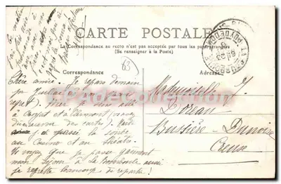 L'Auvergne — La Torre d'Auvergne, roccia bassa del vecchio castello — P.L. n°261 — Verso