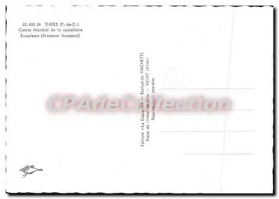 Thiers (P.-de-D.) — Świadczony światek rzeźbiarski — Emouleurs (Dziedzictwo rzemieślnictwa) — Wydawnictwo HACHETTE — Rewers