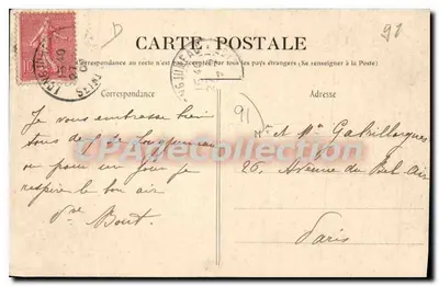 Longjumeau — Monumento a Adolphe Adam — Editora: Coleção J. Boulbou, Longjumeau — Verso