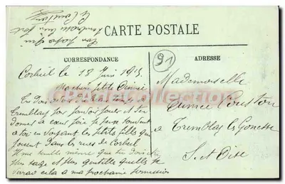 Corbeil — Montagne St-Germain widziana z Seiny — LL. — Rewers