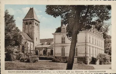 Saint-Brice-sous-Forêt (S.-et-O.) — A igreja e a Casa de Convalescência