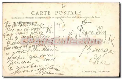 Palaiseau (S.-et-O.) — O Abreugem — A. Bourdier, imp.-edit., Versailles — Verso