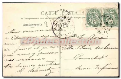 Étampes — Les Porteraux — n°12 — Verso