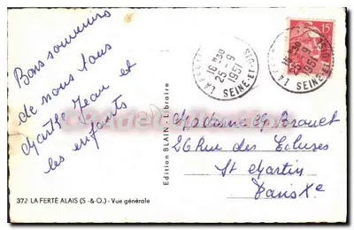 La Ferté-Alais (S.&-O.) — Vista geral — Edição Blain — Verso
