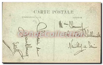 Evry-Petit-Bourg — Mosteiro de Grandbourq — Grande Allée — Edit. B. Margry — Verso