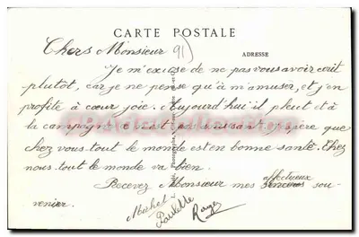 BURES-sur-YVETTE (S.-et-O.) — O Castelo - A Pequena Lagoa e o Haras — Verso