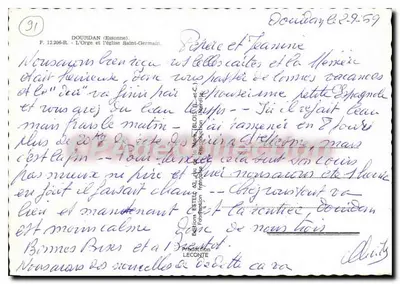 Estel — Uitzicht op het kanaal en de kerk van Sint-Germain — Estel uitgave — Achterkant