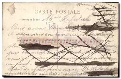 Boulogne — Os jardins da Prefeitura — Carta postal n°311 — Verso