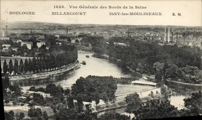Visão Geral das Margens da Sena — Boulogne, Billancourt, Issy-les-Moulineaux — E.M.
