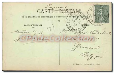 Visão Geral das Margens da Sena — Boulogne, Billancourt, Issy-les-Moulineaux — E.M. — Verso
