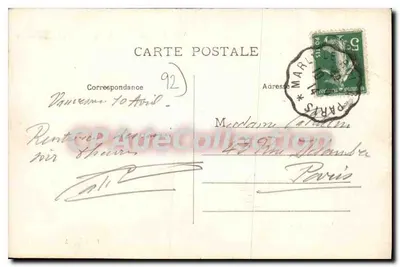 Vaucresson - Jezioro Saint-Cucufa - Pochylone drzewo - Bilowski, fot. Bueil (S.O.) — Rewers