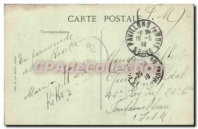 Clichy-sous-Bois — A Subida do Boulevard du Temple — Editor E. Le Dileys, n°12 — Verso