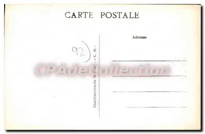 Souvenir Porte-Bonheur van Clichy — uitgever Etablissements Malcut - E.M. — Achterkant