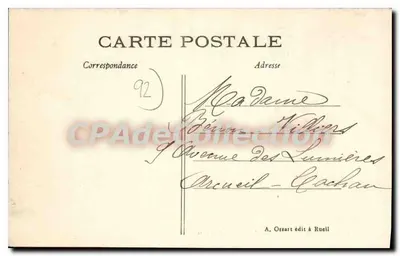 RUEIL — Oud kasteel van Richelten — A. Ossart uitgegeven in Rueil — Achterkant