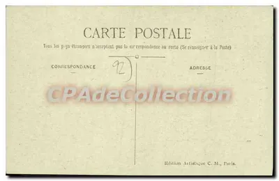 St-Cloud — L'Escalier — C.M. n°15 — Verso