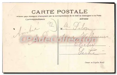 RUEIL - Le Matin à l'Étang de St-Cucufa — n°97, éditeur Ossart et Capelle Rueil — Verso