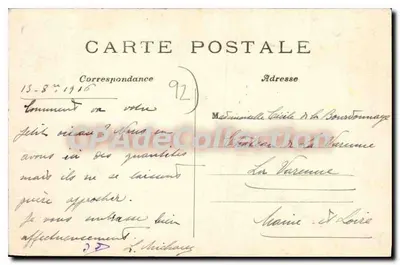 Neuilly-sur-Seine — Instituição Santa Geneviève — CPAdeCollection — Verso