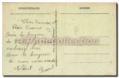 Clichy - Bulwar Victor-Hugo — widok miejski z tramwajem — wydawca Paris — Rewers
