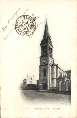 Garches (S.-&-O.) — A Igreja — Editor: Fototipia A. Bongo, 5, Rue Thaumot, Paris
