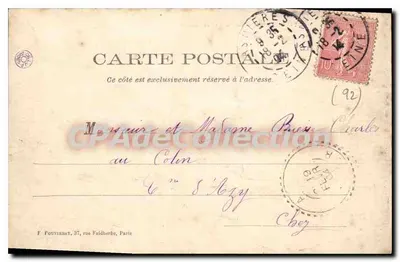 Asnières — Le Parc et la Mairie — F. Pouyerhat — Verso
