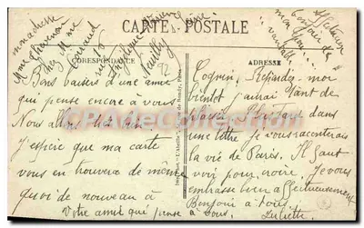 Neuilly - Castelo Real — Habitado pelo Rei Cidadão Luís-Philippe (1830-1840) — CPAdeCollection — Verso