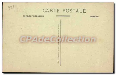 Bois de Boulogne - Castelo de Bagatelle - A Orangerie — C.M. n°877 — Verso